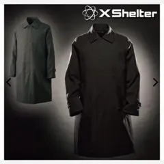 XShelter ステンカラーコート L ブラック
