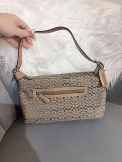COACH コーチ シグネチャー ハンドバッグ ブラウン