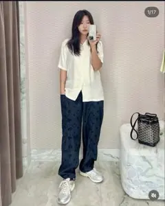 KITH Columbia イージーパンツ S ネイビー