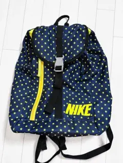 NIKE 星柄リュック　ネイビー×イエロー