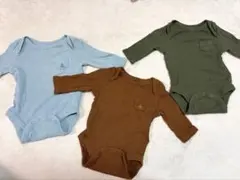 Baby GAP 長袖ロンパース3枚セット　0-3ヶ月