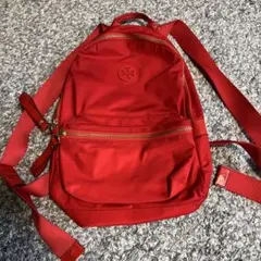トリーバーチ　バックパック　リュック　難あり　赤　軽量