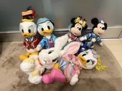ディズニーリゾート　ぬいぐるみバッジ　キーホルダー　セット