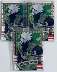 NARUTO ステータスカード はたけカカシ 波風ミナト うみのイルカ 自来
