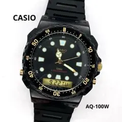 【新品電池/超長】カシオ アナデジ AQ-100W 日本製 時計 2626