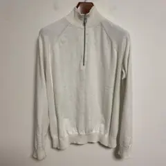 DESCENTE デサント ホワイト ハイネック ニットセーター M