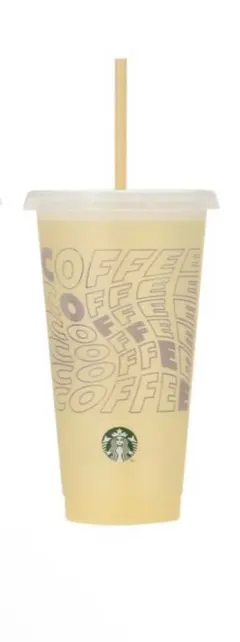 スターバックス　ミステリーカラーチェンジリユーザブルカップ（イエロー）
