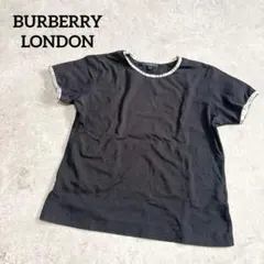 バーバリーロンドンBURBERRY ノバチェック 半袖Tシャツ カットソー 黒のサムネイル