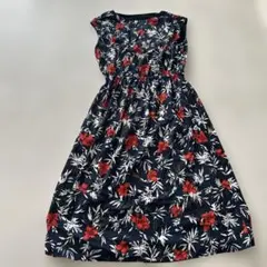 グローバルワーク花柄 ノースリーブロングワンピース Mサイズ