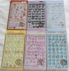 サンリオ人気キャラクター　ぷっくりシール BONBON DROP mini立体感