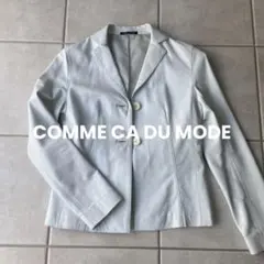 COMME CA DU MODE レザージャケット　ラムレザー　ホワイト
