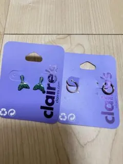 最終値下げ！クレアーズ ピアス マーメイドテイル リング型