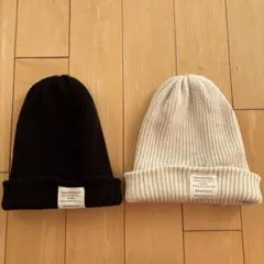 BRANSHES ブランシェス　ニット帽　キッズ　54-56cm 2点セット