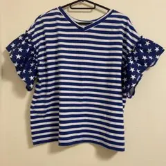 RODEO CROWNS WIDE BOWL Tシャツ　ブルー　スターのサムネイル