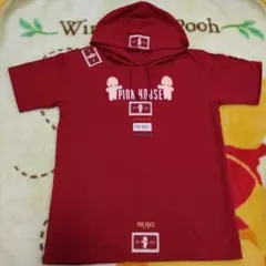 美品　PINK HOUSE ピンクハウス キューピー　フード　シャツ　赤のサムネイル