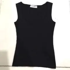 DOLCE＆GABBANA Uネック タンクトップ イタリア製 美品 黒 フリーのサムネイル