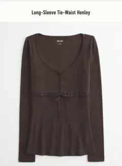 Hollister Tie-Waist Henley ヘンリートップXXLのサムネイル