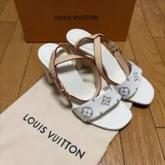 LOUIS VUITTON 花柄 キャンバス ウェッジミュール 35.5 - メルカリ