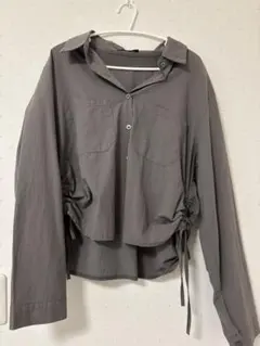 non-hedge グレー ドロストシャツ 長袖