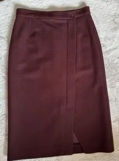 ラップスカート ひざ丈スカート