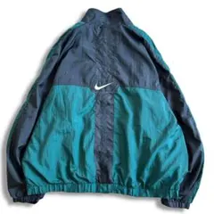 90s 銀タグ期 NIKE 白タグ ナイロンジャケット 緑 黒 激レア 2XL