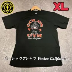 【未使用品】ゴールドジムベーシックTシャツ/ブラックXLサイズ/Venice