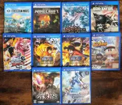PSvita　まとめ売り　ゴッドイーター　ワンピース　ソウルサクリファイス　など