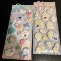 つぶらな瞳のぷくぷくシール 水族館 なまがきちゃん 2種セット