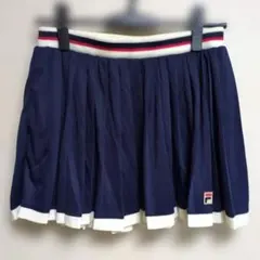 FILA ネイビー プリーツスカート M
