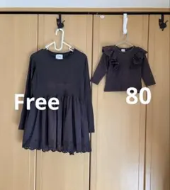 プティマインリアン　親子お揃い　親子コーデ　ペア　フリル　レース　Tシャツ