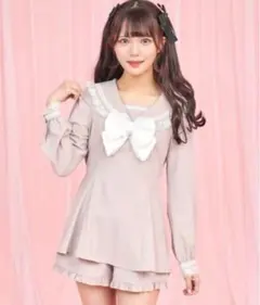Secret Honey レースフリルセーラーセットアップ