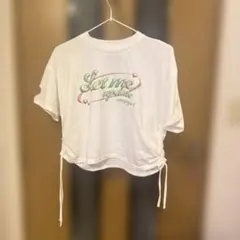 ANAP GIRL ロゴプリント ドロスト 半袖Tシャツ S