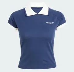 adidas ネイビー 半袖ポロシャツ S