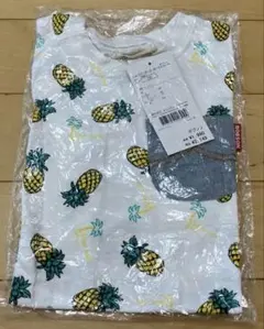 BOBSON パイナップル柄 ポケット付き Tシャツ 130のサムネイル