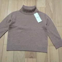 新品未使用☆コムサイズム　キャメル　ハイネックセーターM(110-120㎝）