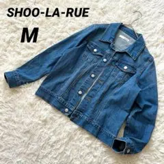 【シューラルー】 デニムジャケット Gジャン 美品 ボタンフロント ポケット付き
