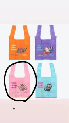 ディズニー　カプセルトイ　エコバッグ　ジャスミンのフライングカーペット