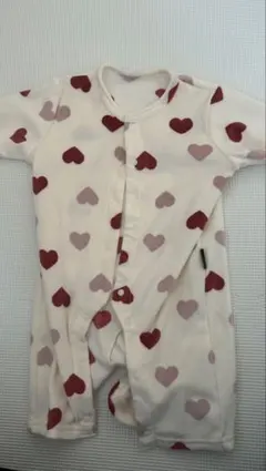 西松屋　ハート柄　カバーオール 60-70cm