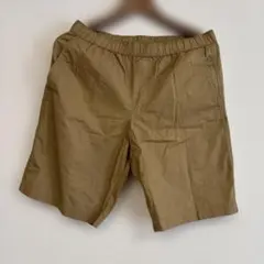 新品タグ付】無印良品 洗いざらしブロードイージーショートパンツ M ベージュ