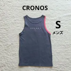 CRONOS タンク トップ ラバーパッチロゴ S