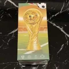 新品未開封 トロフィー型 USB充電式 ハンディファン サッカー 記念品 B