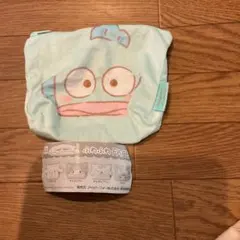 サンリオ　ふわふわFACE台形ポーチ　ハンギョドン