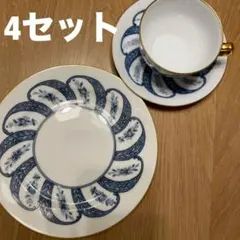 大倉陶園 呉須更紗 デミタスカップ&ソーサセット 2客 OKURA - メルカリ