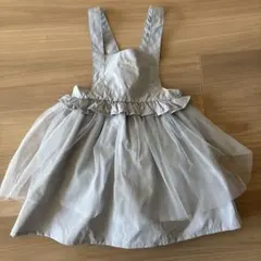 【新品】cottoli バースデイ　コトリ　チュールワンピース　グレー　誕生日