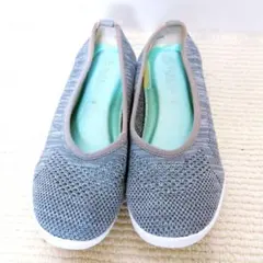 クロッシーメッシュスリッポン.Mグレー