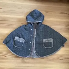 ブランシェス　リバーシブル　ベビーポンチョ