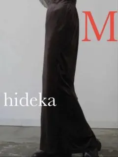 【新品】しまむら hideka ベロアナロースカート Mサイズ 中茶 ブラウン