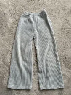 コーデュロイ ストライプ ワイドパンツ