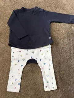 ハルウララ トップス パンツ セット 70～80サイズ 気球柄