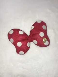 ミニー リボン 大 ヘアゴム 水玉 ディズニー Disney スクバ